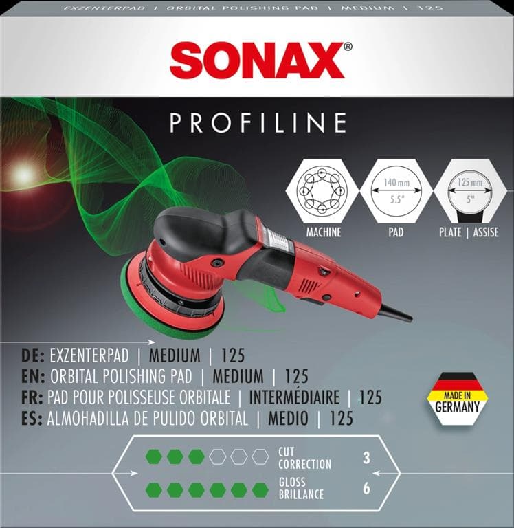 Sonax Profiline Sfungjer per polirim i gjelbert 125 DA thumbnail 1