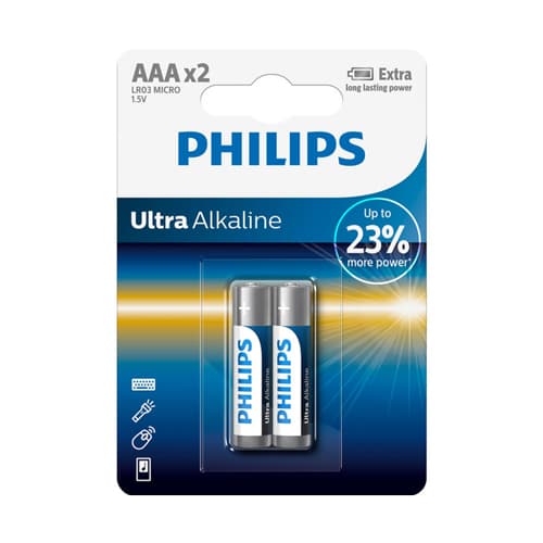 Philips Bateria AAA Ultra Alkalin 2 set thumbnail 1