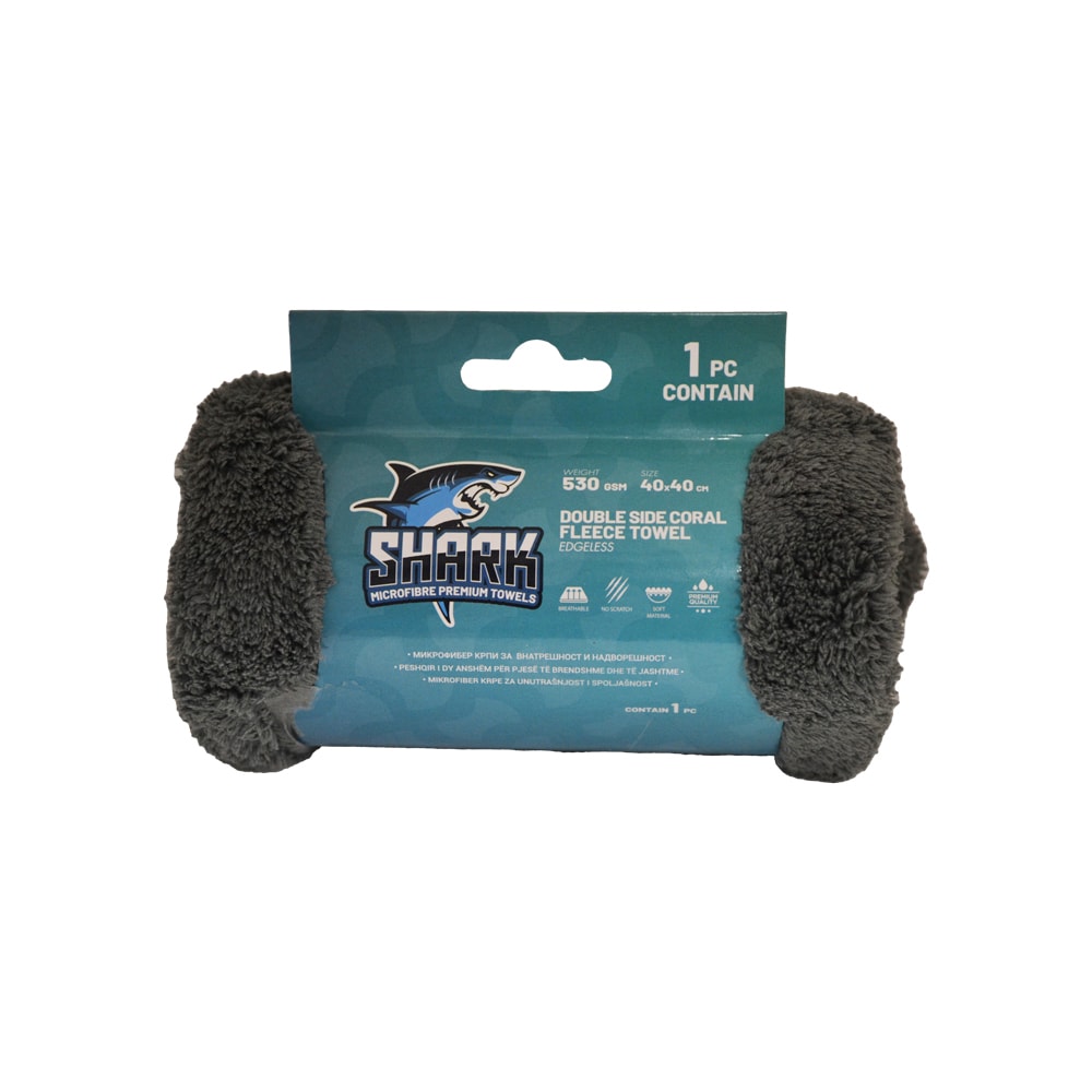 Shark Leckë Mikrofibër e hirit e butë 40x40 4350 