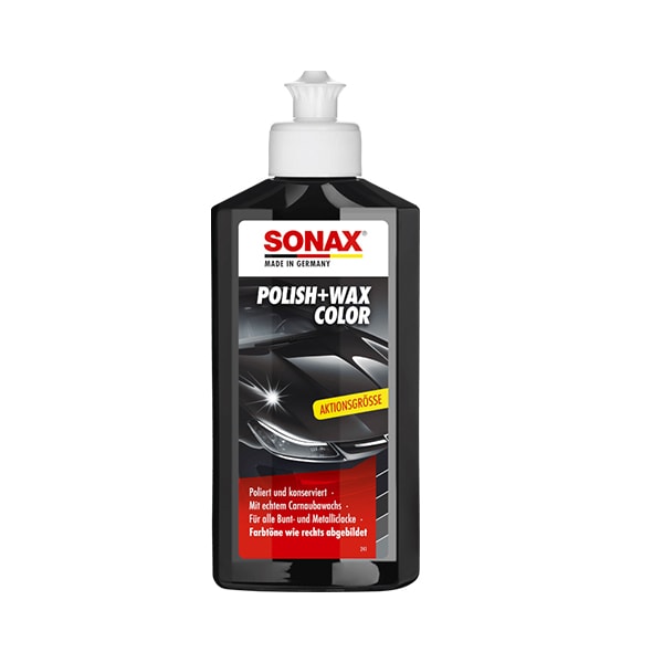 SONAX Polir&wax me Ngjyrë të Zezë 250ml