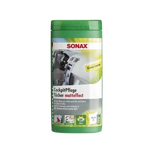 SONAX Leckë për Mirëmbajtjën Maskes Matt Limon 25 copa 