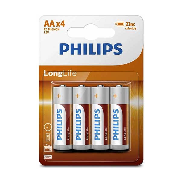 Philips Bateria AA Longlife 4 / set