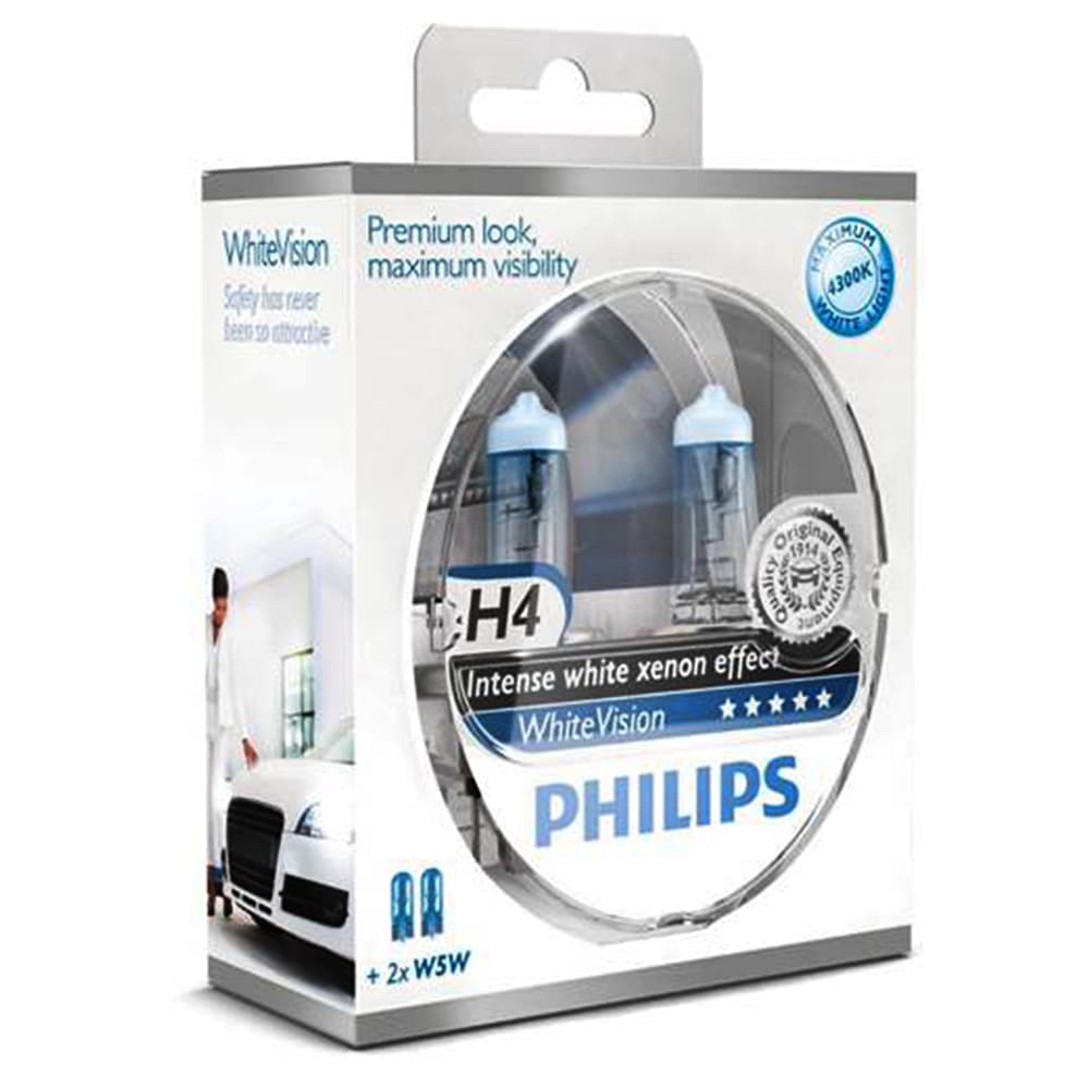 Drita Philips H4 White Vision Ultra 4200 K image 1